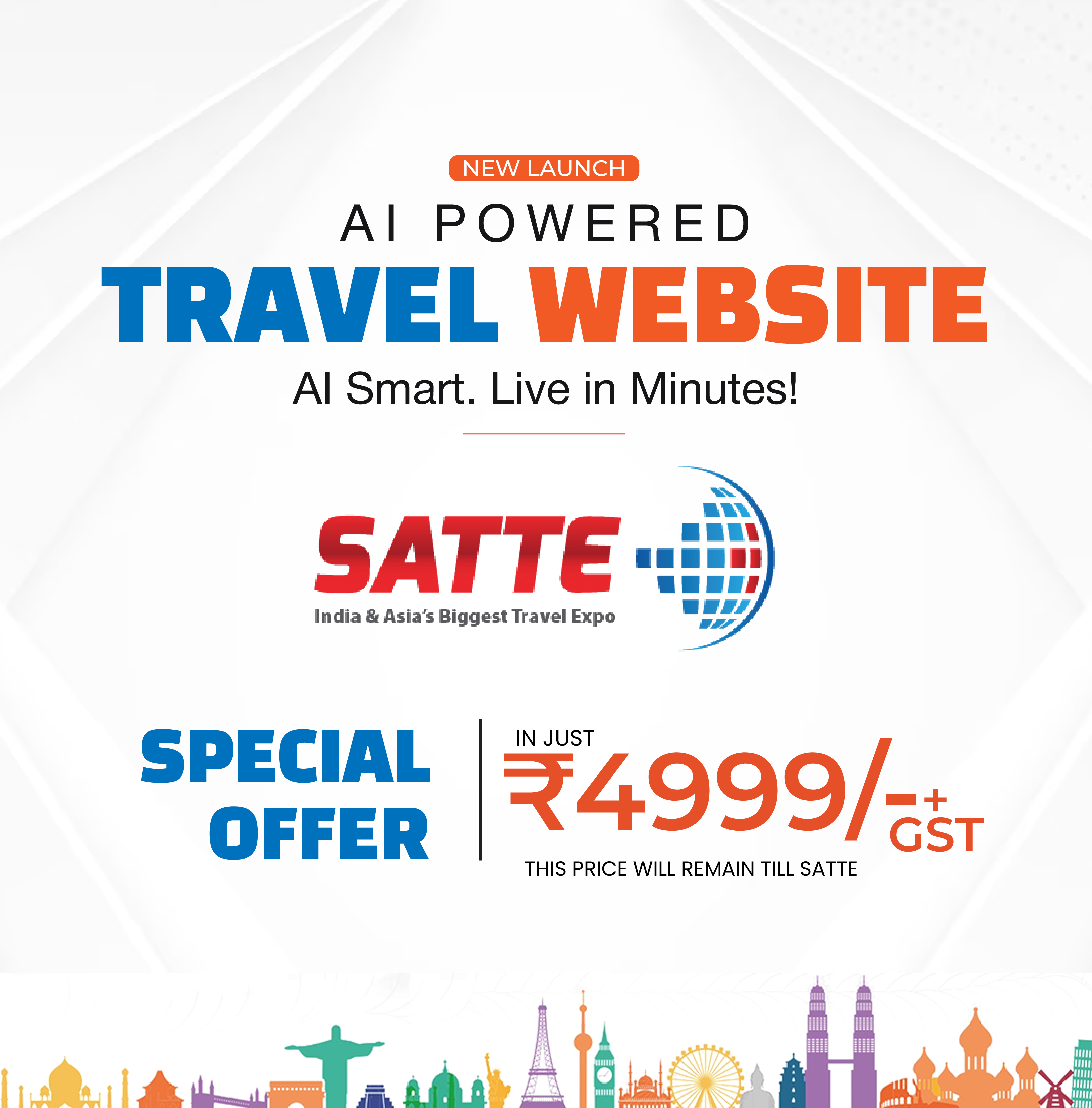 modern travel website launch